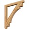 Ekena Millwork Merced Craftsman Rough Sawn Bracket, Western Red Cedar, 4"W x 46"D x 46"H BKT04X46X46MRC04RWR - alternate 1
